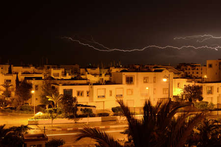 Night stormの写真素材