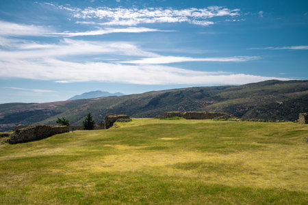 Kanine Castle ruins, Vlore, Albaniaの写真素材