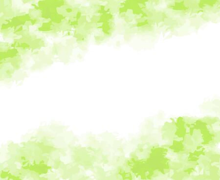 Abstract green watercolor background or template. Vector illustrationのイラスト素材