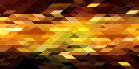 Gold horizontal abstract triangle geometric background. Vector illustration