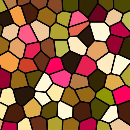 Abstract glass mosaic for background. Vector illustration.のイラスト素材