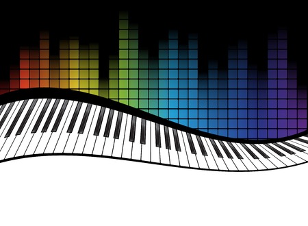 poster background template. Music piano keyboard. Can be used as poster element or icon. Vector illustrationのイラスト素材