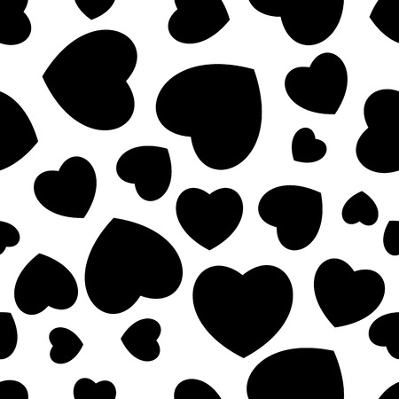 Seamless hearts. Template for design textile or package, valentine giftsのイラスト素材