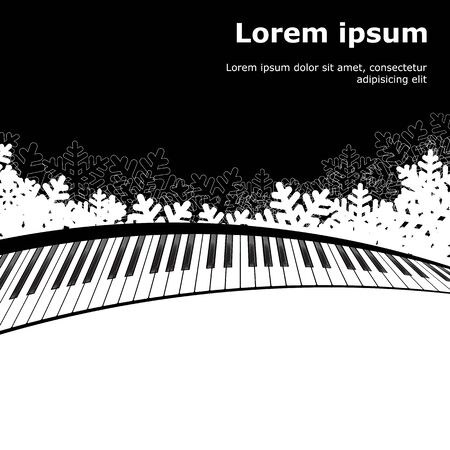piano template, music creative concept illustration. Vectorのイラスト素材