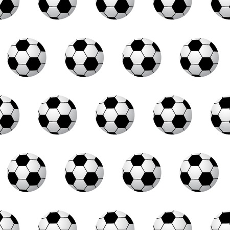 Seamless soccer ball pattern background. vector illustrationのイラスト素材