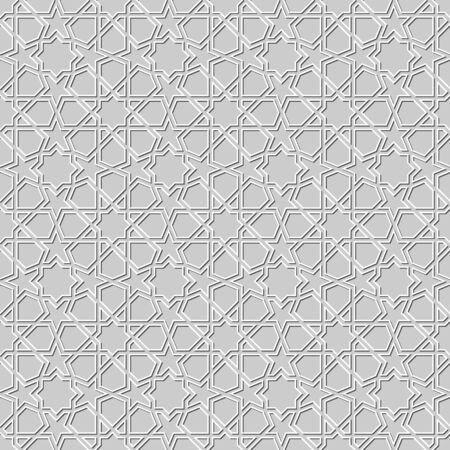 multicolor mosaic moroccan zellige seamless. vector illustrationのイラスト素材