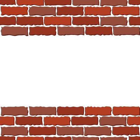 Seamless of brown brick wall. Vector illustrationのイラスト素材