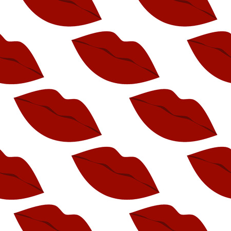 Cool Sexy Seamless Lipsのイラスト素材