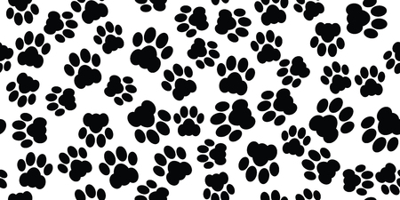 cat paw seamlessのイラスト素材