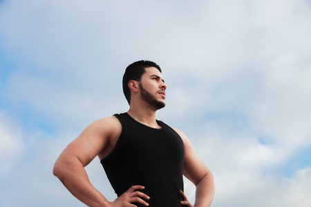 Portrait of arabian manの写真素材