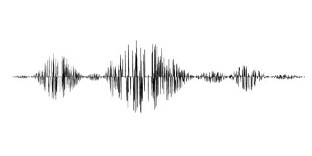 Black sound wavesの写真素材