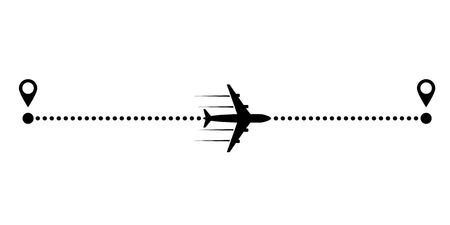 Plane and Trackのイラスト素材
