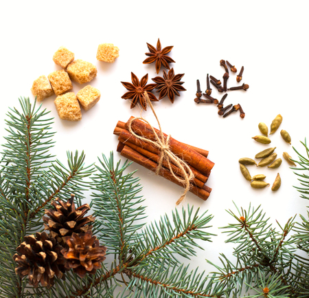 ingredients for mulled wineの写真素材