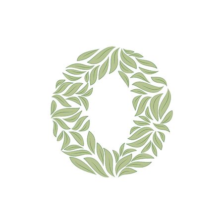 Ornamental letter O, on whiteのイラスト素材