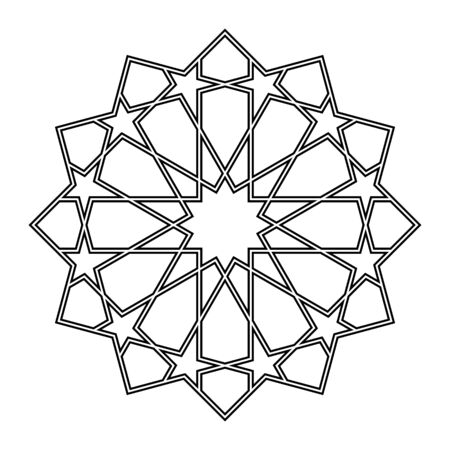 Geometric Islamic Ornamental Patternのイラスト素材