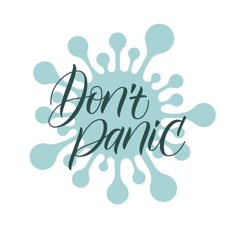 brush calligraphy Dont Panicのイラスト素材