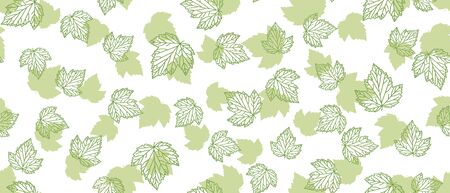 Currant green leaves backgroundのイラスト素材