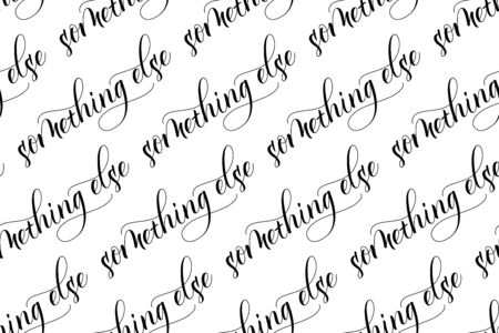 Seamless Brush calligraphy Something Elseのイラスト素材