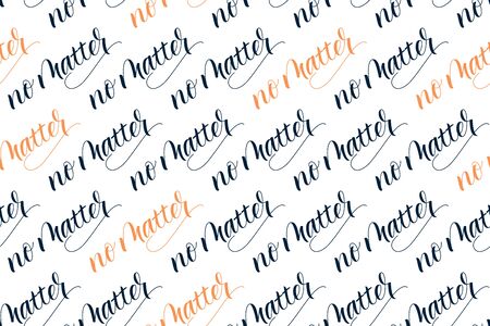 Seamless Brush calligraphy No Matterのイラスト素材
