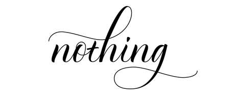 brush calligraphy Nothingのイラスト素材