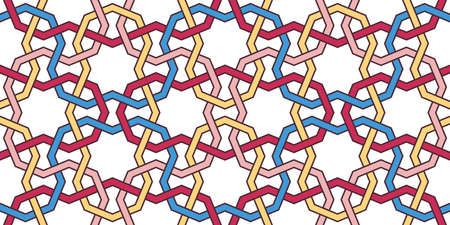 Geometric Islamic Seamless Pattern for decoration greeting card or interior. Vector Illustration.のイラスト素材