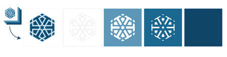 Different layers for paper cutting. Template Islamic pattern for laser cutting or paper cut. Vector illustration.のイラスト素材