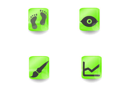 green iconsのイラスト素材