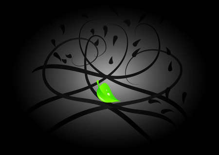 leaf with dark claspers backgroundのイラスト素材