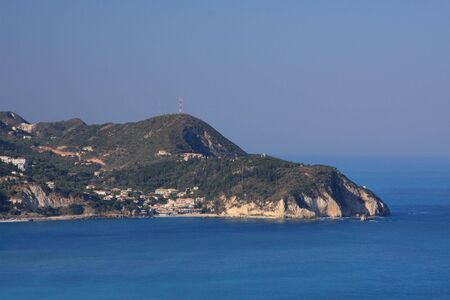 Agios Nikitas on the Ionian island of Lefkasの写真素材