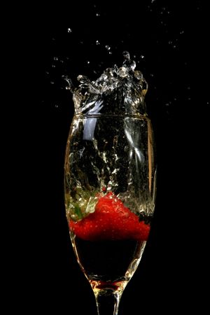 Cocktail on black backgroundの写真素材