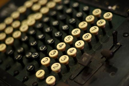 Close up of a Typewriter keyboard