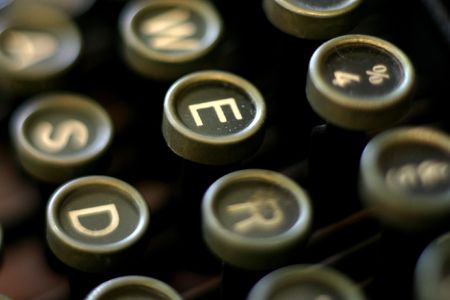 Close up of a Typewriter keyboard