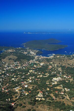 Aerial view on Sivota Greeceの写真素材