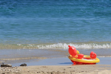 Kids toy on the beach