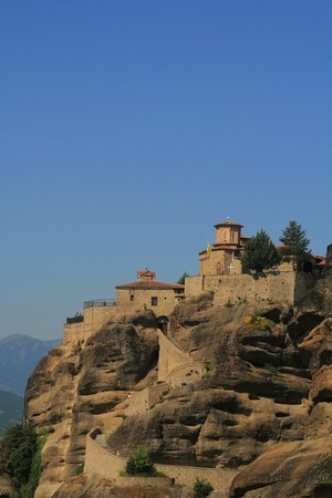 Monasteries of Meteora in Thessalia Greeceの写真素材