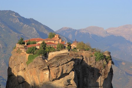 Monasteries of Meteora in Thessalia Greeceの写真素材