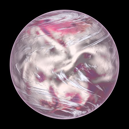 Composite image of an alien planet up-closeの写真素材