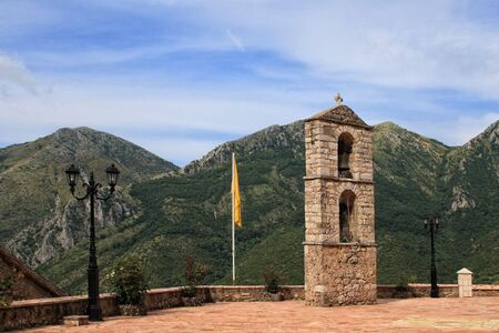 Greek orthodox monastery in Philiates Greeceの写真素材