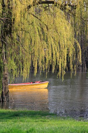 River in Pancevo Serbiaの写真素材