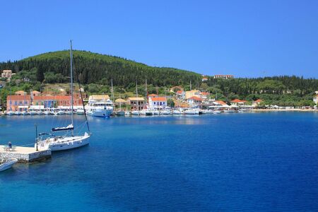 The harbour at Fiskardo on the greek island of Kefalonia

の写真素材