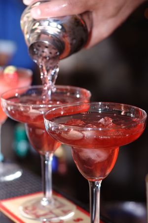 Cocktail isolated on white backgroundの写真素材