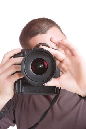 happy young casual man portrait, isolated on white


の写真素材