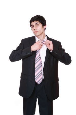friendly business man isolated over white background
の写真素材