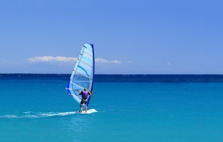 man wind surfing and have healthy lifestyle
の写真素材