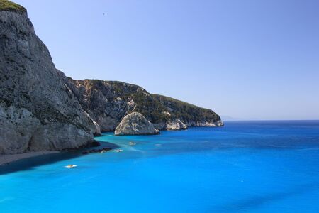 Lefkada porto Katsiki beach Greeceの写真素材