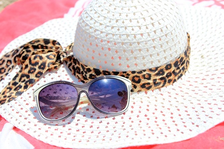 Straw Hat, Sun Glasses, Sun Block