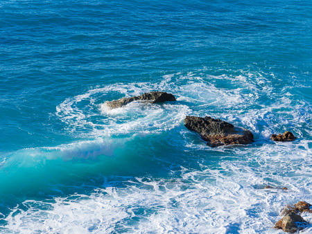 Agios Nikitas beach on Lefkas island in Greeceの写真素材