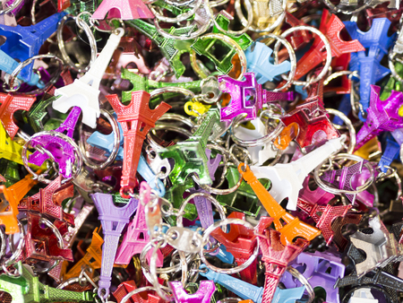 souvenir of mini eiffel tower from paris franceの写真素材