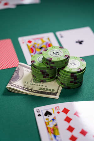 Poker game at the Casino