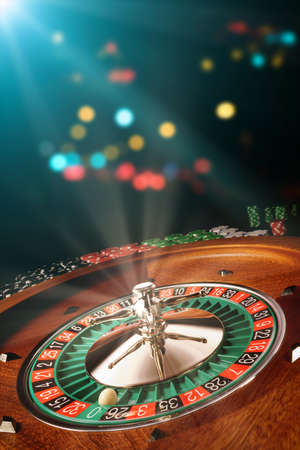 Roulette table close up at the Casino - Selective Focusの写真素材